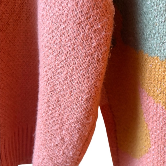 loveriche Abstract Print Multicolor Women's Crewneck Sweater l M - Picture 9 of 11